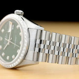 Men's Rolex Green Dial 18kt Watch
