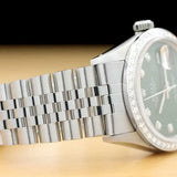 Men's Rolex Green Dial 18kt Watch