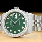 Men's Rolex Green Dial 18kt Watch