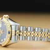 Rolex Women's Blue 18kt Sapphire Datejust