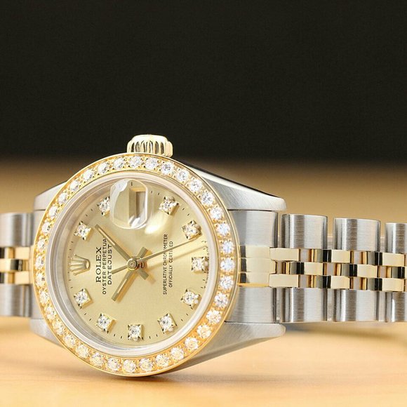 Rolex 18k Champagne Ladies Watch