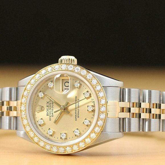 Rolex 18k Champagne Ladies Watch
