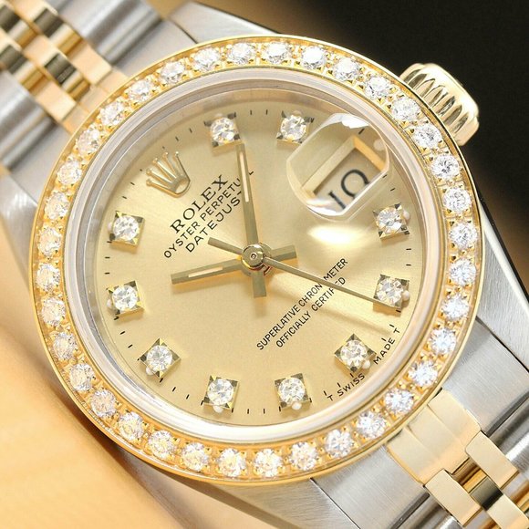 Rolex 18k Champagne Ladies Watch
