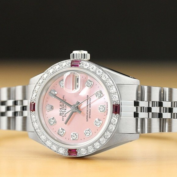 Rolex Women's Ruby 18k Watch