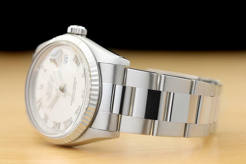 Rolex Men's Roman Numeral 18kt Watch