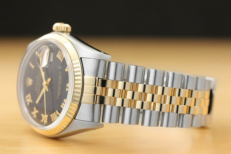 Rolex Men's 18kt Roman Numeral Watch