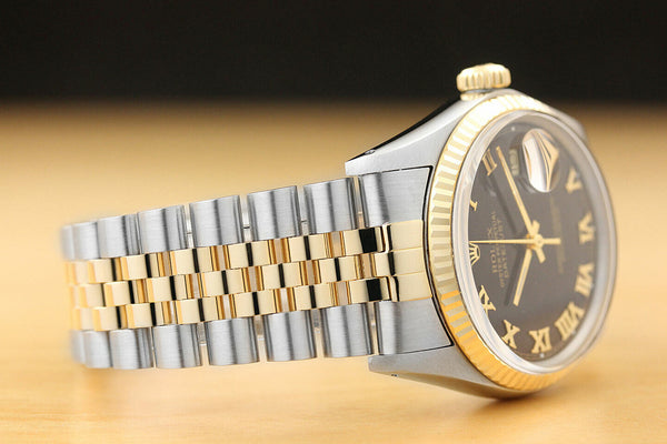 Rolex Men's 18kt Roman Numeral Watch