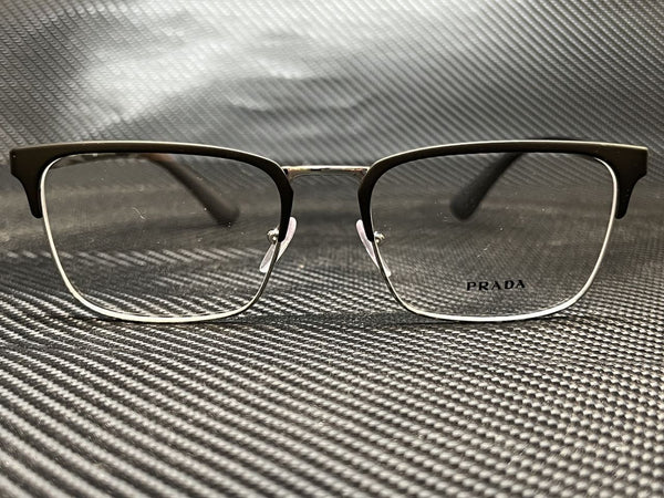 Prada Men's Black Rectangular Eyeglasses