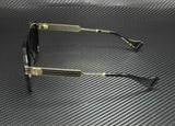 Gucci Men Black Gold Rectangle Sunglasses