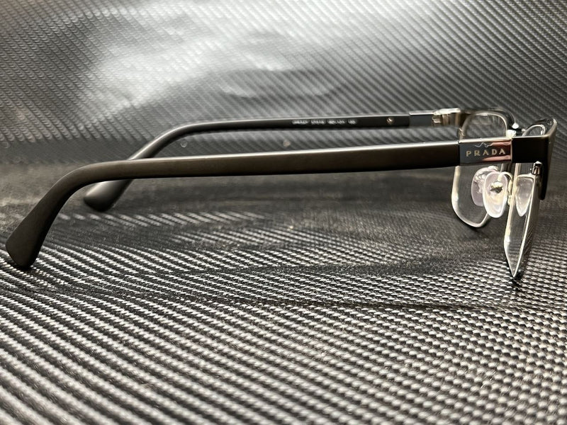 Prada Men's Black Rectangular Eyeglasses