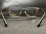 Prada Men's Black Rectangular Eyeglasses