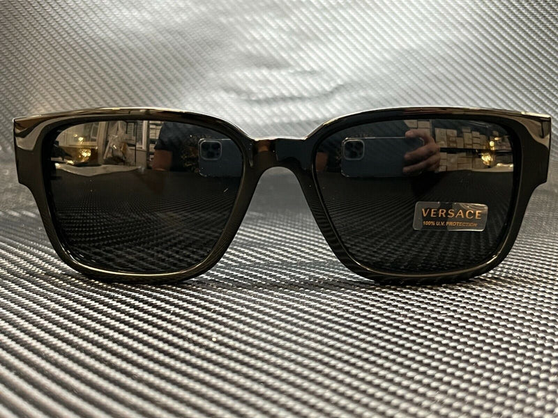 Versace Men's Black Grey Sunglasses