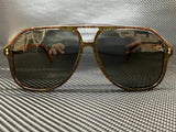 Gucci Men's Brown Aviator 60mm Sunglasses