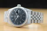 Rolex Men's 36mm 18k White Fluted Watch