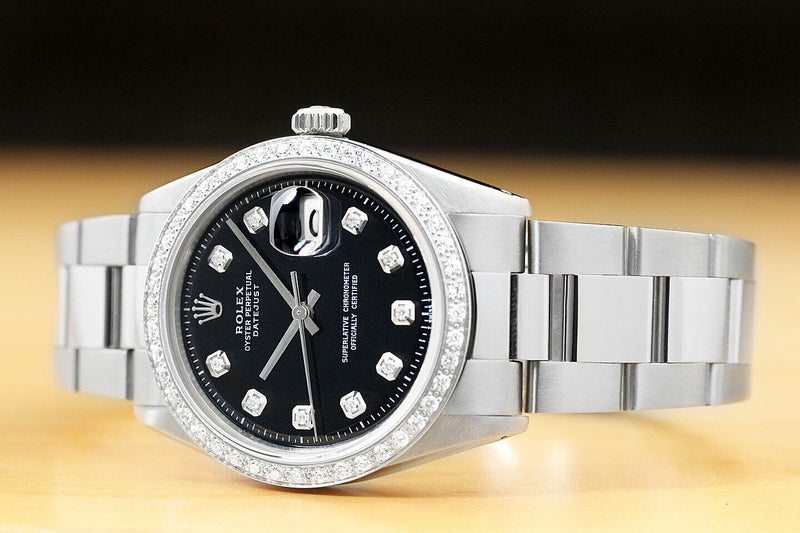 Rolex Men's 36mm 18k White Gold Watch