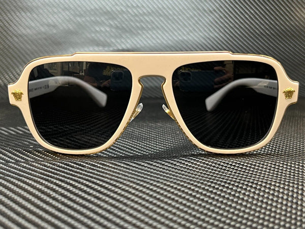 Versace Men's White Square Sunglasses