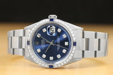 Rolex Men's 36mm Sapphire Diamond DateJust Watch