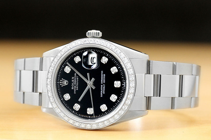 Rolex Men's 36mm 18k White Gold Watch