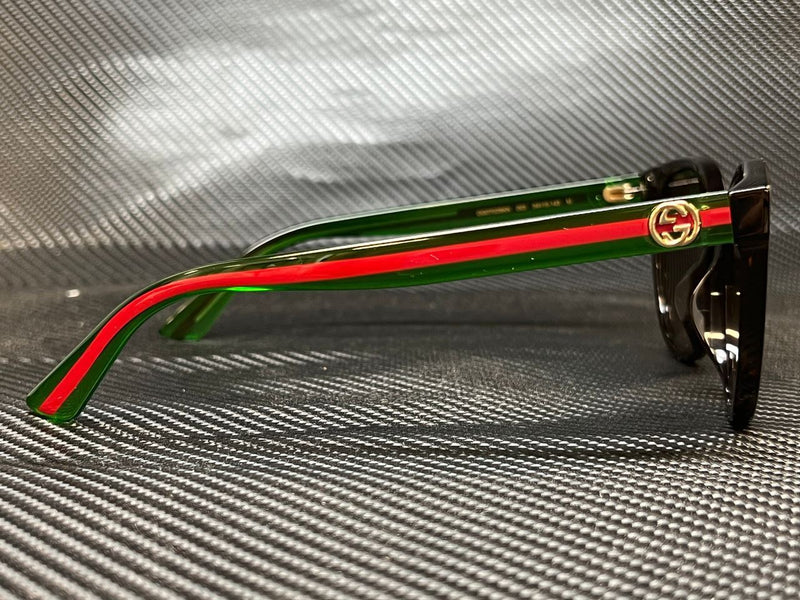 Gucci Women's Cat Eye Green Red Sunglasses