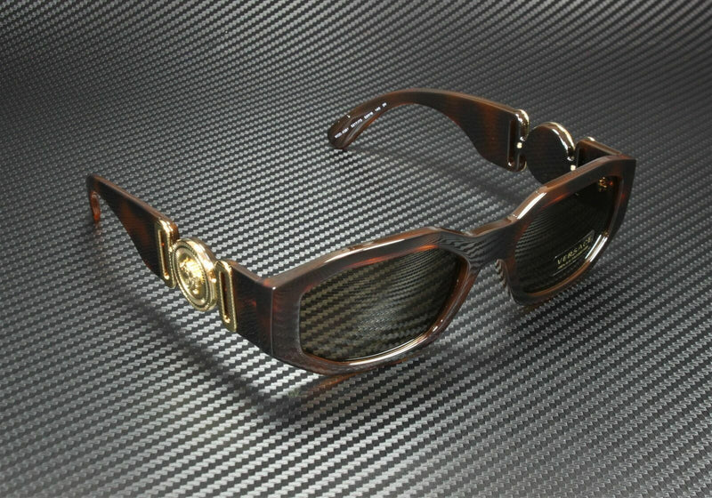 Versace Men's Havana Gold Sunglasses