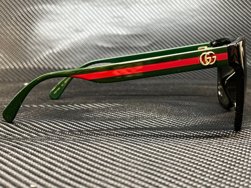 Gucci Women's Black Red Square Sunglasses
