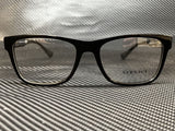 Versace Men's Black Rectangle Eyeglasses