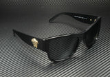 Versace Men's Black Gold Emblem Sunglasses