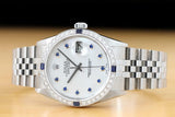 Sale! Rolex Men's Sapphire Datejust 18k Gold Watch