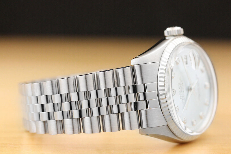 Rolex Men's 36mm Blue Ice DateJust Watch