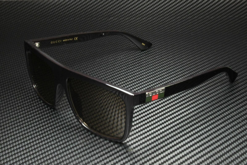 Gucci Men Black Brown Sunglasses