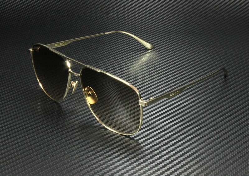 Gucci Men Gold Brown Sunglasses