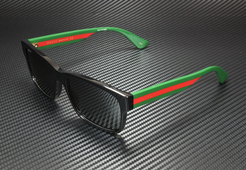 Gucci Men Stripe Black Sunglasses