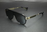 Gucci Men Black Gold Rectangle Sunglasses