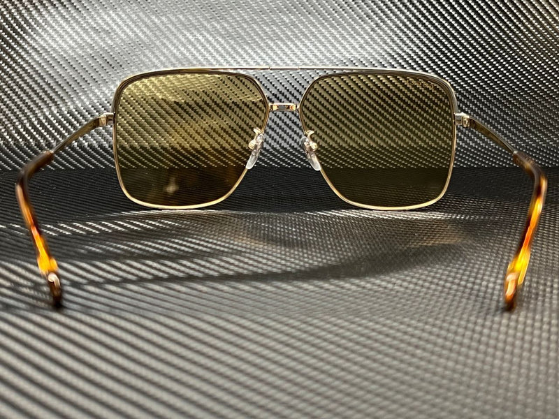 Gucci Men Silver Yellow 61mm Sunglasses