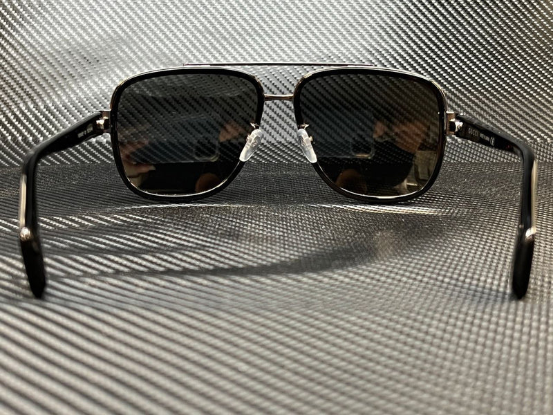 Gucci Men Black Aviator 58mm Sunglasses