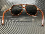 Gucci Men's Brown Aviator 60mm Sunglasses