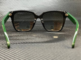 Gucci Women's Black Red Square Sunglasses