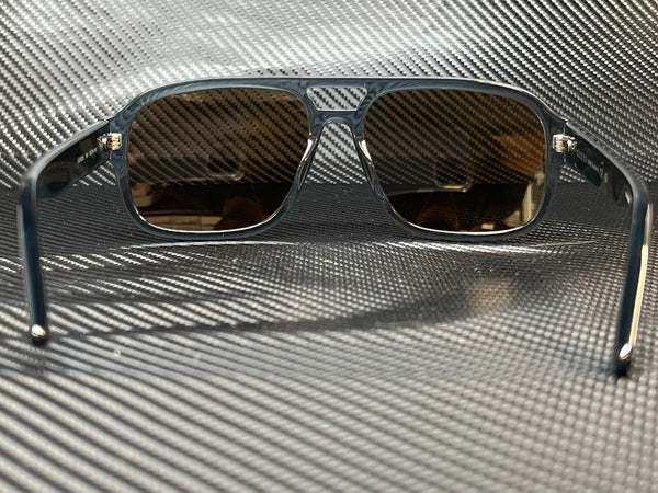 Gucci Men's Grey Rectangular 58mm Sunglasses