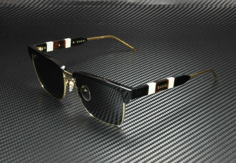 Gucci Men Black 56mm Sunglasses