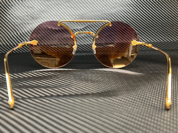 Versace Women's Gold Round Sunglasses
