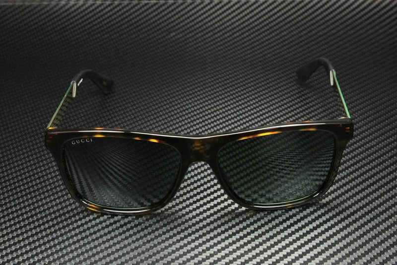 Gucci Men Havana Green Sunglasses