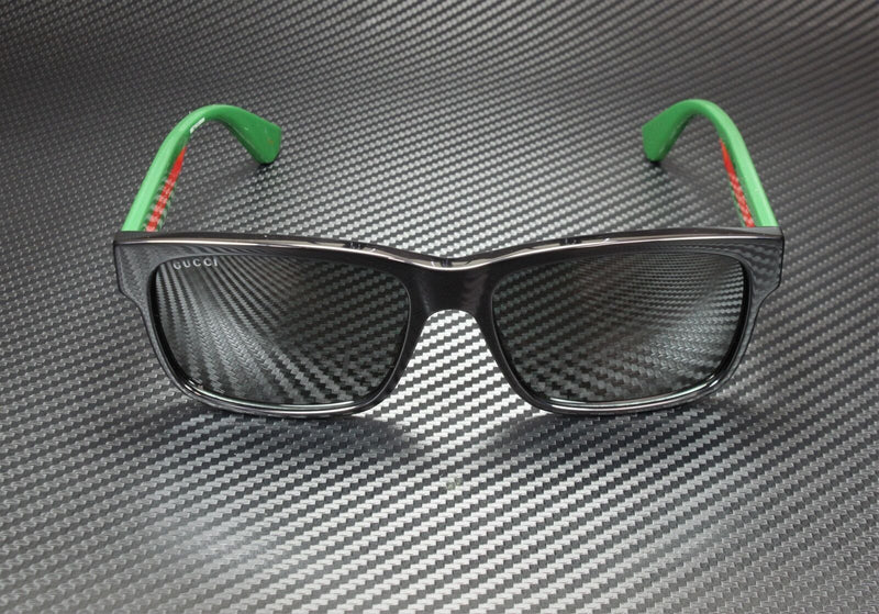 Gucci Men Stripe Black Sunglasses