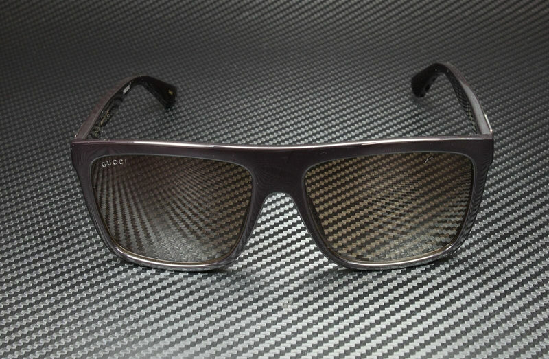 Gucci Men Black Brown Sunglasses