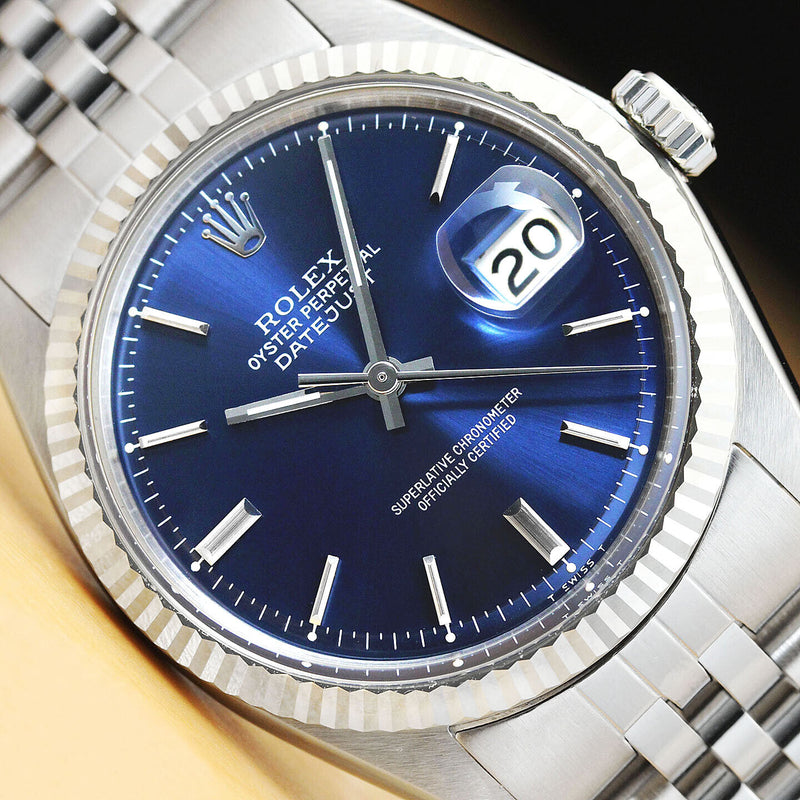 Rolex Men's Blue Datejust Watch