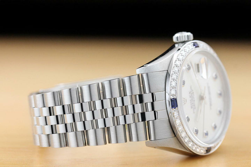 Sale! Rolex Men's Sapphire Datejust 18k Gold Watch