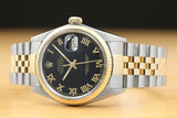 Rolex Men's 18kt Roman Numeral Watch