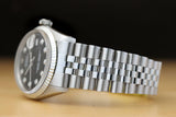 Rolex Men's Black Dial 36mm Watch