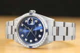 Rolex Men's 36mm Sapphire Diamond DateJust Watch