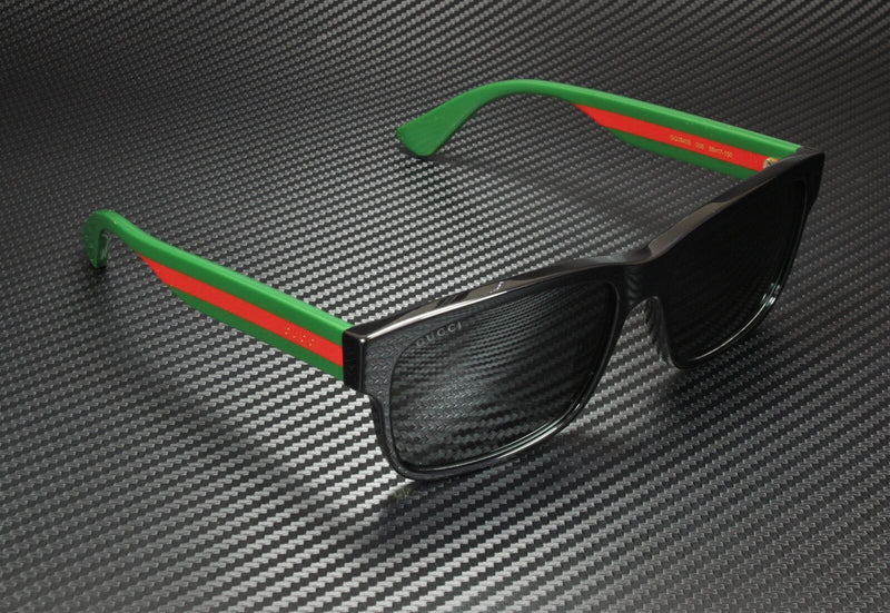 Gucci Men Stripe Black Sunglasses