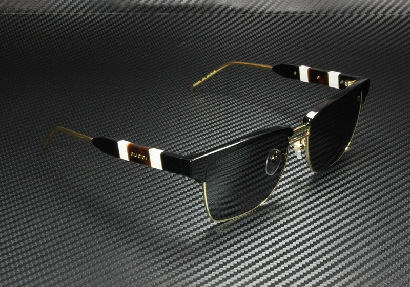 Gucci Men Black 56mm Sunglasses